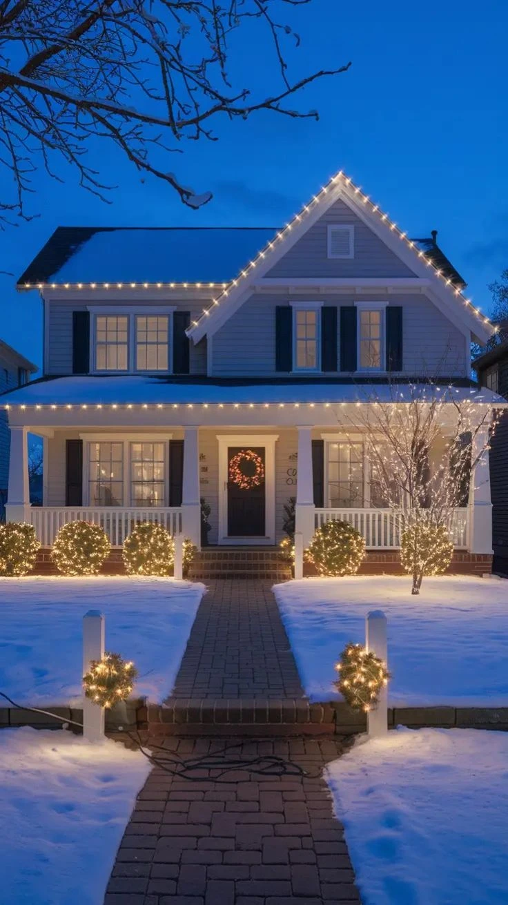 Christmas lights display