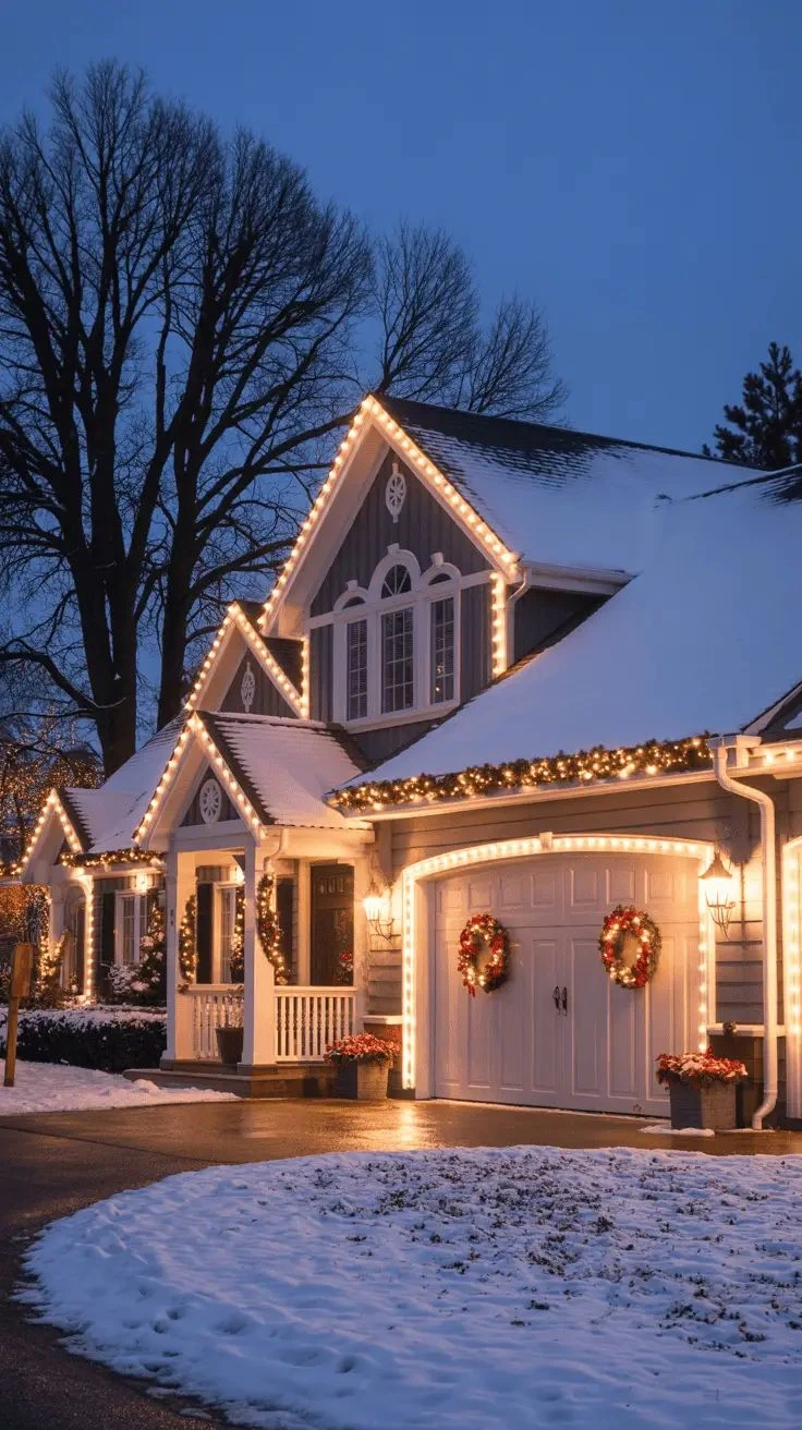 Professional holiday lighting